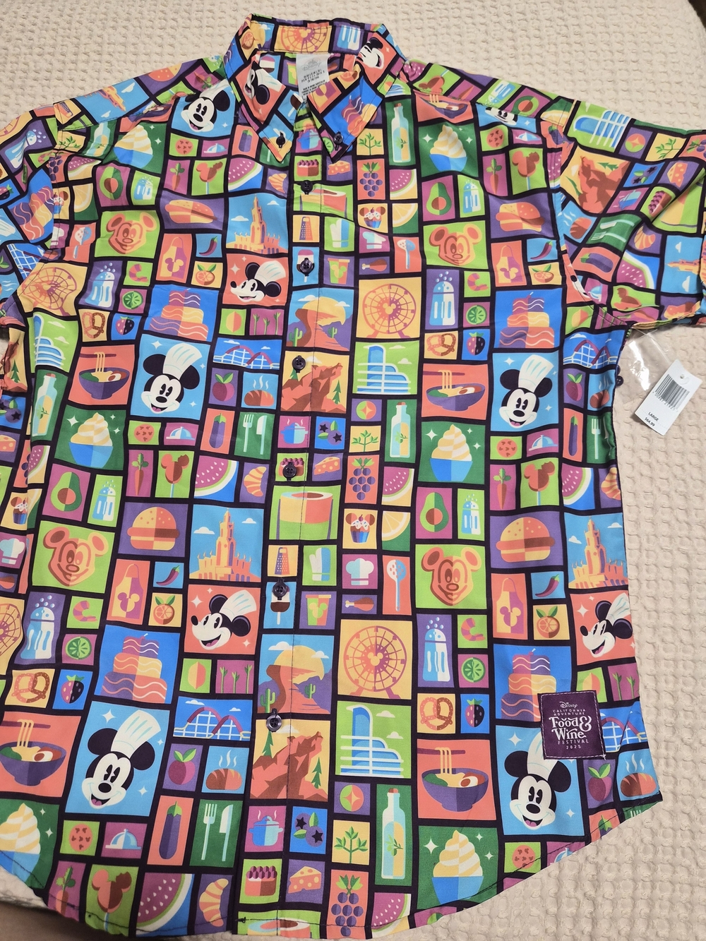Disney Multicolor Patterned Lining with Logo Tag